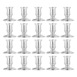 Candle Holders 20 Pcs Village Candles Electronic Base Nice Stick Wedding Plastic Candlestick Decorative Creative Candleholder Home-appliance