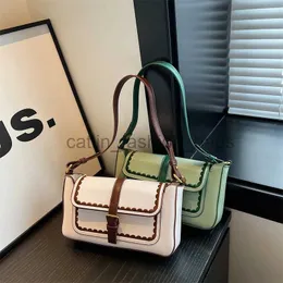 Bolsas de ombro Contraste Pu Small Square Bag Women's Silver Silm's Soul Bag Party Pista feminina Walletcatlin_fashion_bags