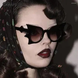 Sunglasses 56666 Women Fashion Butterfly Personalized Punk Bat Style Ultraviolet Protection Glasses Uv400