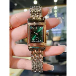 Drogie kobiety nowe zegarki 2023 Reversos Watch z Box Iwxd Sapphire skórzany pasek Superb Swiss Quartz Uhren Lady Monter Jger Luxe