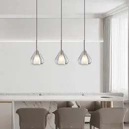 Pendant Lamps Nordic Modern Funnel Glass Lights Apply To Living Dining Room Restaurant Bar Home Decor Lighting Designer Hanging
