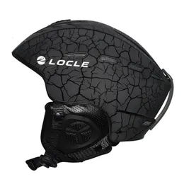 Ski Goggles LOCLE Professional Skiing Helmet Men Women Children Ski Helmet Snow Skating Snowboard Snowmobile Skateboard Helmet Size 52-61cm 231102