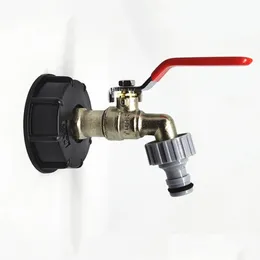 Vattenutrustning IBC Tank Tap Fuel Adapter Mässing Byte VAE Montering av delar för hem Garden Water Connect DHB3J