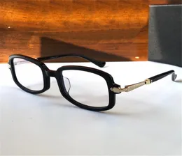 Ny modedesign Small Square Optical Glasses 8107 Retroacetatram Mångsidig form Punk Style High-end Clear Lenses