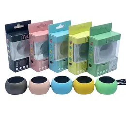 Macaron Mini Portable Speakers Car Audio Wireless Bluetooth Speakers Outdoor Home Home High Quality Speakers USB Laddning Subwoofer