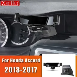 Support pour voiture Support de téléphone portable de style de voiture pour Honda Accord 2008-2017 8e 9e support de ventilation support de gravité support accessoires automobiles Q231104