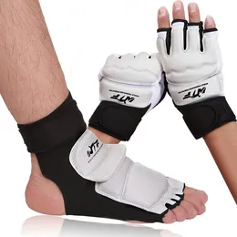 Elbow Knee Pads Taekwondo Gloves Foot Protector Taekwondo Shoes Foot Socks MMA WTF Adult Child Hand Foot Protector Half Finger Boxing Gloves 230331
