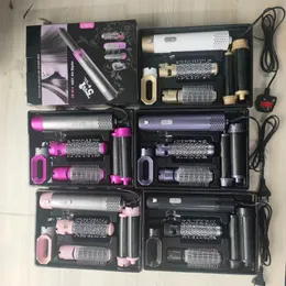 Chiny Wtyczka pięć w jednym gorącym powietrzu Elektryczne grzebień włosów Electric Hair Jon Prosty do włosów pędzel powietrza Curling Iron Curling Curling Iron Rotacyjne włosy D 7