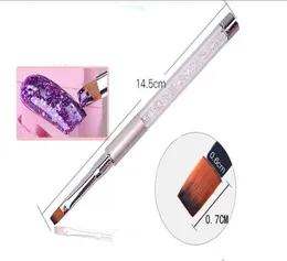 Pennello professionale per penna da disegno per nail art Pennello multifunzione per pittura in acrilico per unghie in cristallo Unghie in gel per criniera o fibra di alta qualità1072027