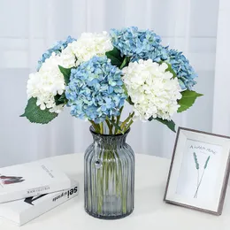 Dekorativa blommor avancerad 3D-tryckning Hemdekoration Hydrangea Jul Artificial Year Wedding Autumn