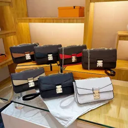 Kvinnor designer axelpåsar mode kedja handväskor läder plånbok crossbody väskor klaff handväska tote kosmetisk väska avtagbar kedjestrap lås hasp
