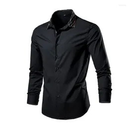 Men's Casual Shirts 2023 Quality Shirt Clothes Long Sleeve Mercerized Cotton Fashion Young And Middle-aged Men's Real Silk