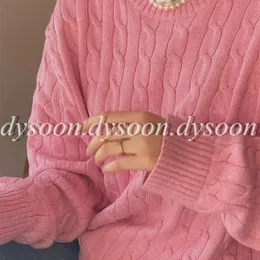 Suéter feminino pulôver KnitswearSize SML suéteres com gola redonda e saco de pó