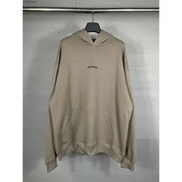 Sudadera con capucha Balencaiiga Sudaderas con capucha Suéter Edición alta París Marca de moda Letra clásica Bordado Suelto Ajuste familiar Manga larga para hombres 8fdg