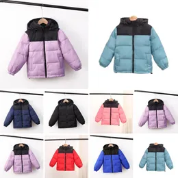 Down Coat Dzieci Down Coat NF Designer Winter Jacket Chłopcy Dziewczyny na zewnątrz z kapturem ciepłe parko czarne puffer kurtki do litera odzież