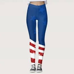 Active Pants Ladies 'Fourth July Printed Sports Leggings Yoga Bulift For Women