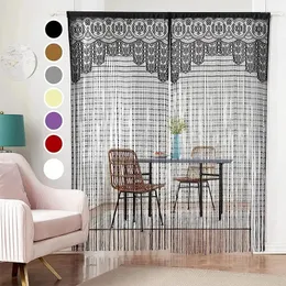 Curtain Bedroom And Living Room Wedding Decoration Curtains Partition Salon Tassel String Easy To Install Lace Curt