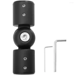 Hängare Curtain Rod Corner Connection Elbow Bracket Connector Window Black Heavy Duty Bay Rods