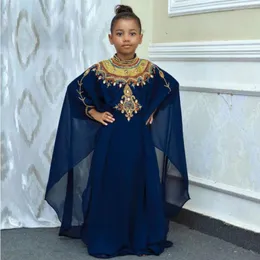 Платья для девочек Платье для девочек Детская Абая Марокканский кафтан Дубай Африканский