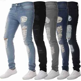 Dsq masculino azul jeans projetos para homens moda novos jeans calças masculinas com buracos tendência preto magro calças de brim de cintura alta calças masculinas