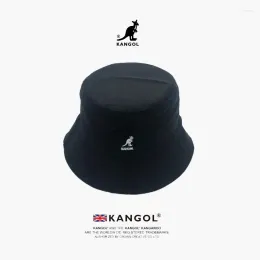 Berets KANGOL Kangaroo Fisherman Hat Women's Spring And Summer Sunscreen Men's Same Style Casual Tide Brand Basin