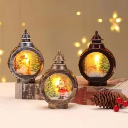 Sublimation Weihnachts-LED-Laternen, Kaminlampe, Handleuchte, doppelseitig, für Heim- und Außendekorationen G1103