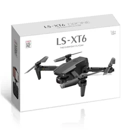 Drones Lsrc Ls-Xt6 Drone 4K Hd Dual Lens Mini Wifi 1080P Real-Time Transmission Fpv Cameras Foldable Rc Quadcopter Toy Drop Delivery Dhudh