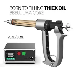 100% originale BBELL LAVA Core Carts Filler 25ml / 50ml per cartucce Vape Macchina di rifornimento olio Semi automatica Pistola ad iniezione Torta D8 Pistola per grasso