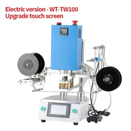 Full Automatic Hot Painting Foil Stamping Machine 220v/110v Automatic Stamping Device Heat Press Machine Electric/Pneumatic for DIY T-Shirt Hat Logo Pattern