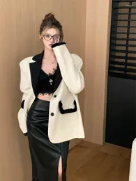 Ternos femininos curto terno jaqueta senhora outono 2023 design longo china continental moda feminina blazers e jaquetas