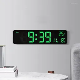 ボウルLEDデジタル目覚まし時計コントロール温度湿度ディスプレイデスクトップ時計ホームテーブル装飾が組み込まれています