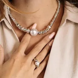 Collane con ciondolo 2023 Placcato in argento 925 con perline di colore La collana di perle di alta qualità può essere regalata alle donne con il commercio all'ingrosso gratuito