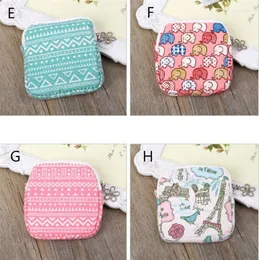 Storage Bags 100pcs/lot Lovely Women Girl Cute Sanitary Pad Organizer Purse Holder Napkin Towel Cosmetic Pouch Case