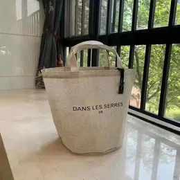 Designer-Mode, Gartenpflanzung, Gedenk-Beige-Leinentasche, Logo-Anhänger, wasserdichte Strandtasche, mit Buchstaben bedruckt, Tragetasche, Aufbewahrungstasche für Zuhause, Einkaufstasche