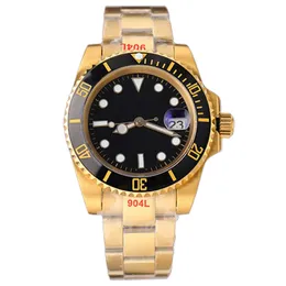 męskie zegarek designerskie zegarek wysokiej jakości Sub automatyczne zegarek Rolxs zegarek dla mężczyzn Złota Designer Watch Watch klasyczne zegarek na rękę 40 zegarków