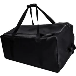 Golfväskor Golf Push Cart Bag 3 Wheel Folding Carry Bag Vagnar täcker Skydd Black Extra-Large Capacity Cover Hollfällbar 231102