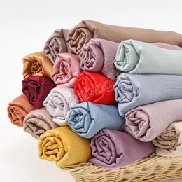 Hidżabs Medina Silk Solid Color Shawls Pałąk głowa hidżabs szaliki szalik plisowany mańcze