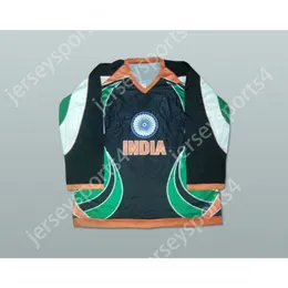 Custom India National Team Hockey Jersey Dowolne nazwisko lub numer nowy najlepiej zszyty S-M-L-XL-XXL-3XL-4XL-5XL-6XL