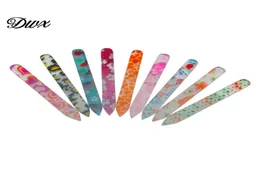 50Pcslot Colorful Glass Nail Files Mainicure File Nail 9cm354inch Durable Crystal Buffer New Pattern Nail Art File Decorations 6879002