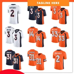 men women youth Football Jerseys 3 Russell Wilson 2 Patrick Surtain II 18 Peyton Manning 33 Javonte Williams 94 Demarcus Ware 84 Jacob Tamme 49 Alex Singleton