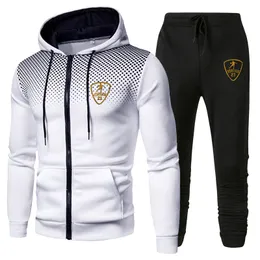 Mens rastreados de alta qualidade Zipper casacos de rua Faixas soltas designers femininos capuzes jaquetas calças moda moda sportswear jogging suor de camisetas