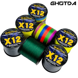 GDA 12 Strand Best Braided Fishing Line Fishing Line 1000M, 500M, 300M  Lengths, PE Sea Saltwater Weaves, Super Strong Power 20 120LB From Kua09,  $11.27
