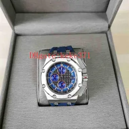 Homens mais vendidos relógios relógios de pulso 26568PM OO A021CA 01 26568 44mm pulseira de borracha natural inoxidável VK Quartz Chronograph Trabalhando M280i