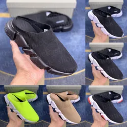 Shoebox Scuffs 양말 슬리퍼 스피드 니트 신발 남성 여자 양말 양말 디자이너 샌들 럭셔리 신발 플랫폼 캐주얼 신발 검은 흰색 녹색 레이스 업 양말 부츠