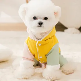 Dog Apparel Winter Clothes Jumpsuit Pet Coat Puppy Overalls Warm Clothing Poodle Bichon Pomeranian Schnauzer Yorkies Costume