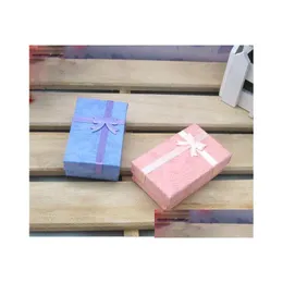 Jewelry Boxes Fashion Display Packaging Gift Jewellery Box Pendant Earrings 5X8X2.5Cm Random Color 24Pcs/Lot Drop Delivery Dhpkr