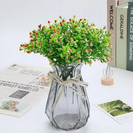 Fiori decorativi Simulazione Disposizione dei fiori a grana grossa Accessori Decorazione in vaso Pianta verde Plastica Milano artificiale
