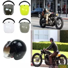 Motorradhelme Helm Bubble Shield Open Face Visier Casco Moto Lens Capacete