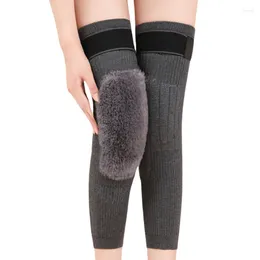 Knee Pads 2PCS Cashmere Wool Support Brace Winter Warm Thermal Warmers Sleeve For Arthritis Pain Relief Ski Cycling Running