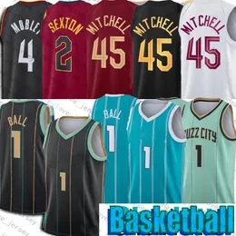 1 Lamelo Ball Donovan 45 Mitchell Jersey Basketball Collin Evan Sexton Mobley Jerseys Gordon 20 Hayward City 2022 75 -й годовщины рубашки